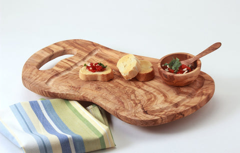 Olive Wood Cutting Board Solid Tree Trunk | New Hampshire Bowl and Board