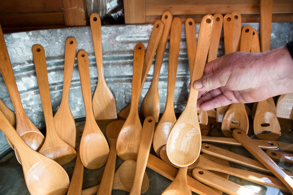 Extra Long 14" Wooden Cooking Spoon | New Hampshire Bowl and Board