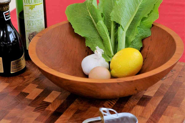 Extra Large Wood Salad Bowl Wedding Gift, NH Bowl and Board