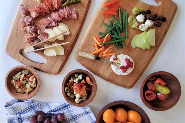 Cherry Cheese Board Reversible Cutting Board