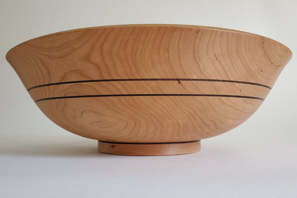 Wood Salad Bowl Wedding Gift 15.5"