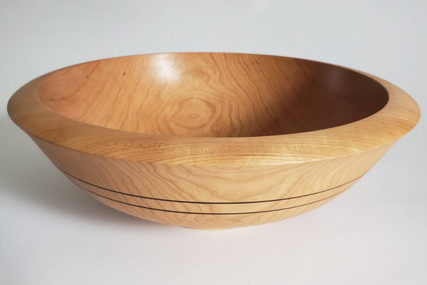 Wood Salad Bowl Wedding Gift 15.5"