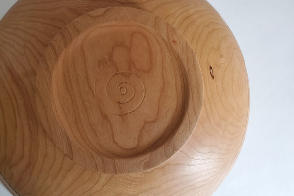 Wood Salad Bowl Wedding Gift 15.5"