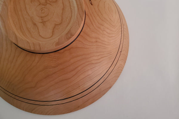 Wood Salad Bowl Wedding Gift 15.5"