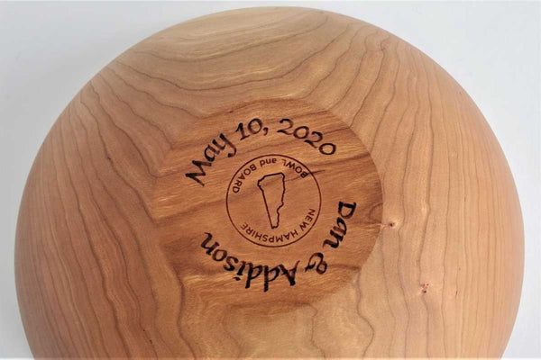 custom salad bowl wedding gift