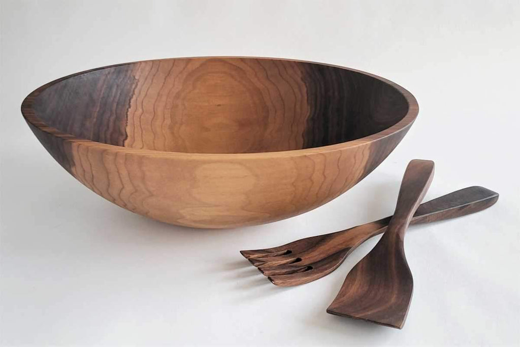 Wooden Salad Servers New Hampshire Bowl and Board