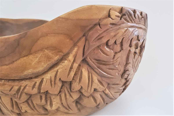 Arts and Crafts Teak Wood Bowl