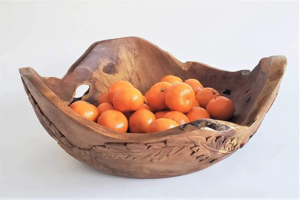 large teak bowl