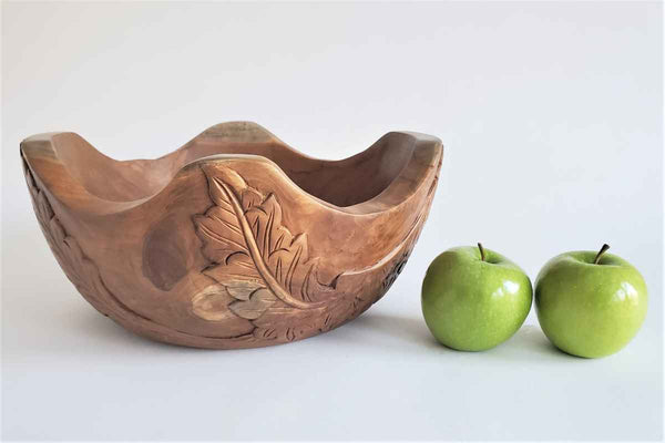 Arts and Crafts Teak Wood Bowl