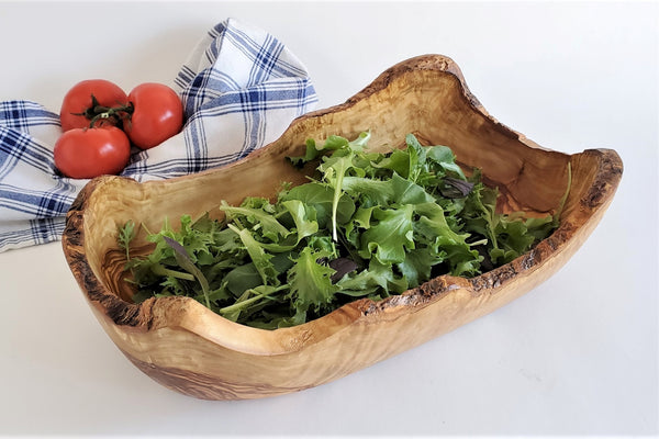 olive wood salad bowl