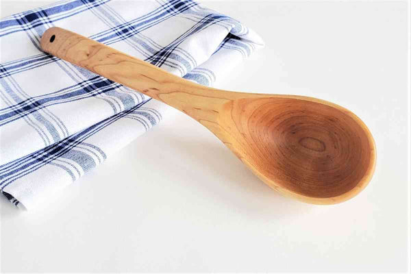 Wood Ladle Curved Handle 13"