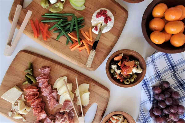 Cherry Cheese Board Reversible Cutting Board