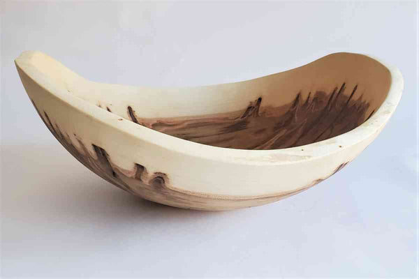 Large  Natural Wood Bowl Maple 19"