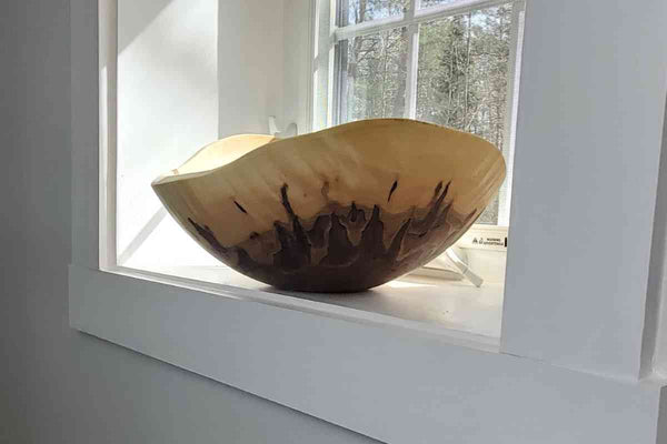 Natural Wood Bowl Maple 16"
