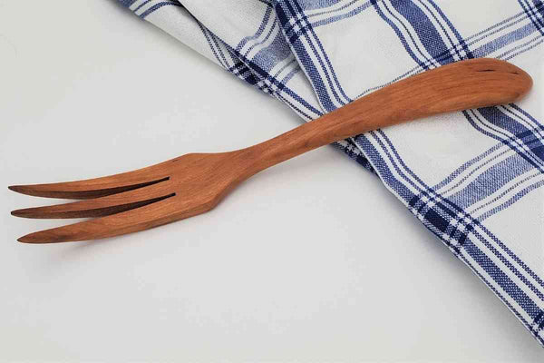 natural wood fork