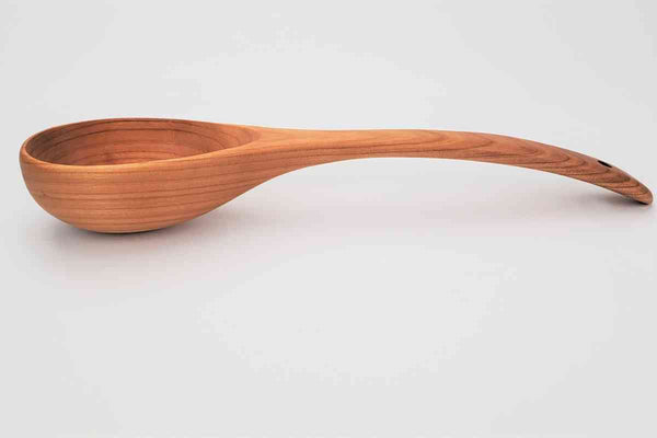 Wood Ladle Curved Handle 13"