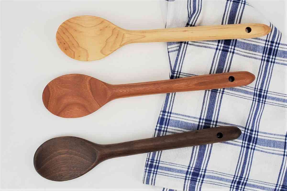 Wood kitchen utensil, saute tool, wooden spatula, stirring spatula