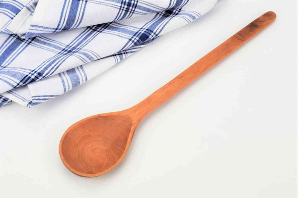 Solid Wood Spoon in Cherry extra long handle