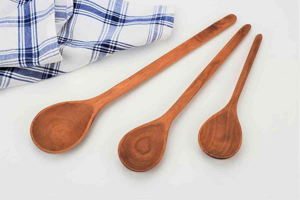 Kitchen Spoons Set of 3 Cherry