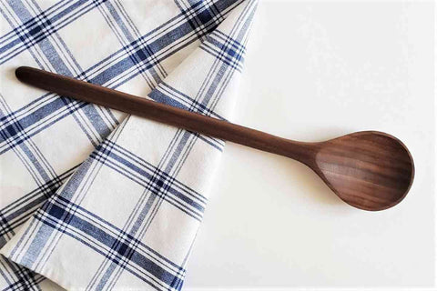 Walnut Spoon Long Handle for Deep Stock Pots
