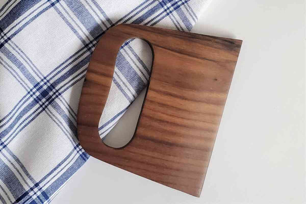 dark walnut dough scrapper