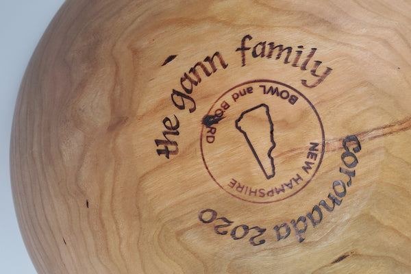 wood bowl hand engraving