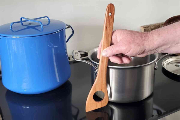 Left Handed Wood Cooking Spatulas