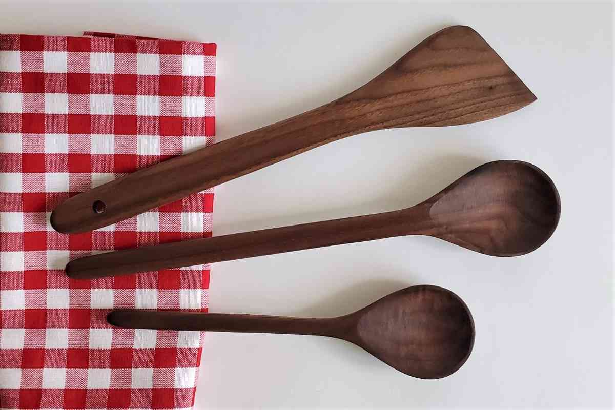Wood Spatula & Cooking Spoons Best for Non-Stick Cookware