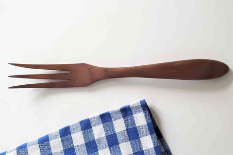 Walnut whisking fork