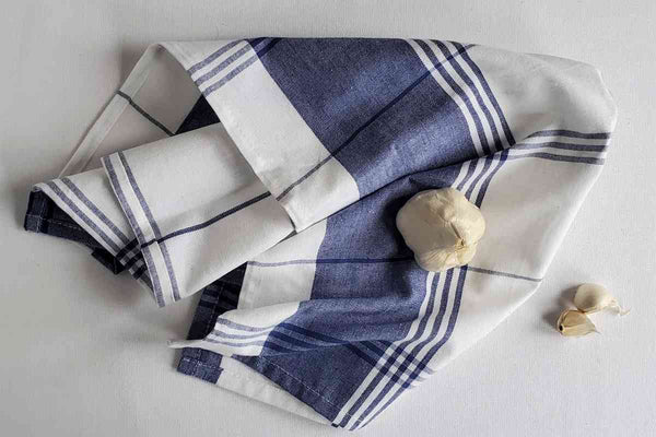 Dish Towel in Blue and White