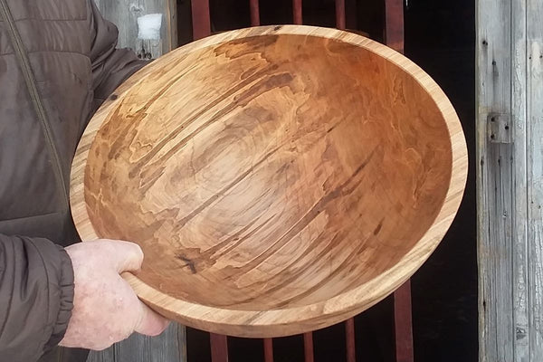 Personalized Natural Maple Wood Fruit Salad Bowl 3 Sizes