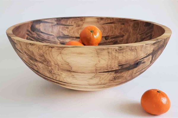Personalized Natural Maple Wood Fruit Salad Bowl 3 Sizes