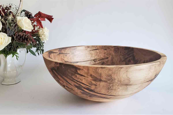 Personalized Natural Maple Wood Fruit Salad Bowl 3 Sizes