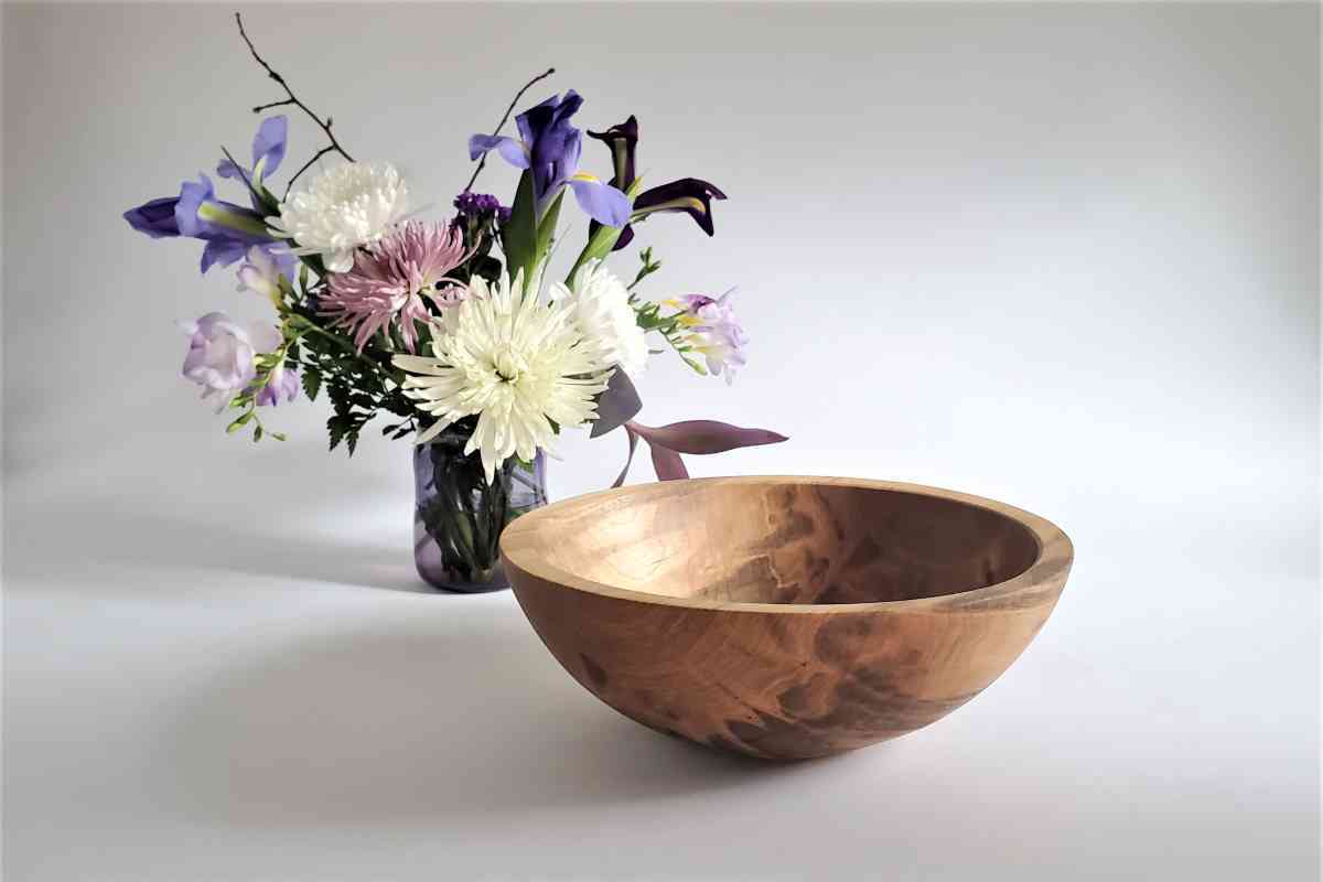 Extra Large Wood Salad Bowl Wedding Gift, NH Bowl and Board