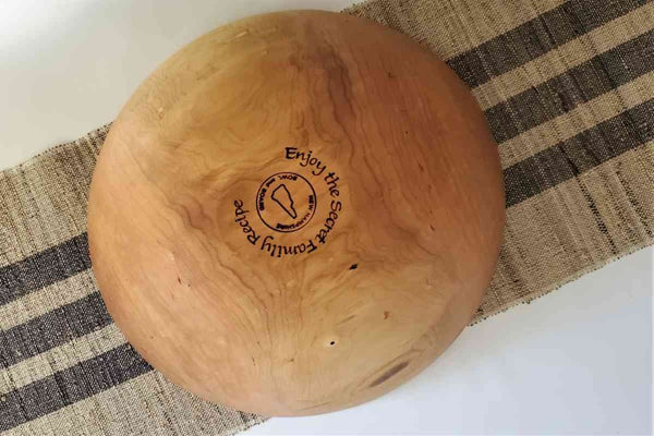 Personalized Cherry Salad Bowl Wedding Anniversary Gift Available in 3 Sizes