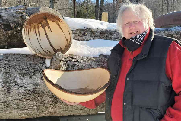 Live Bark Edge Wood Salad Bowl Maple 17" and 19"