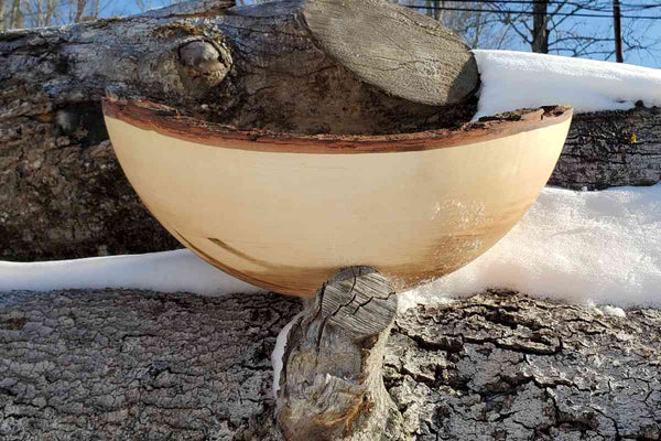 spalted maple wood bowl personalized gift