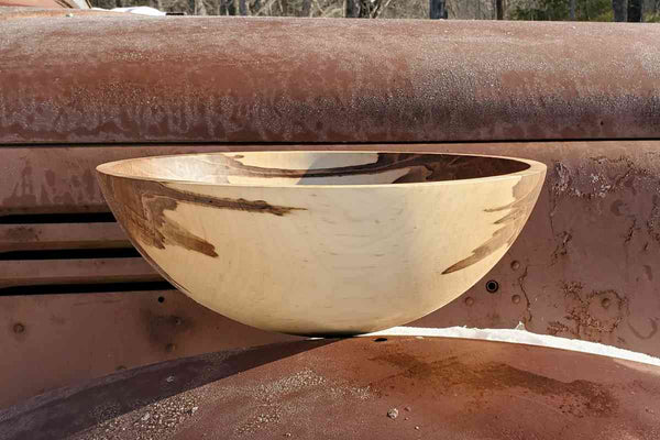 Personalized Natural Maple Wood Fruit Salad Bowl 3 Sizes
