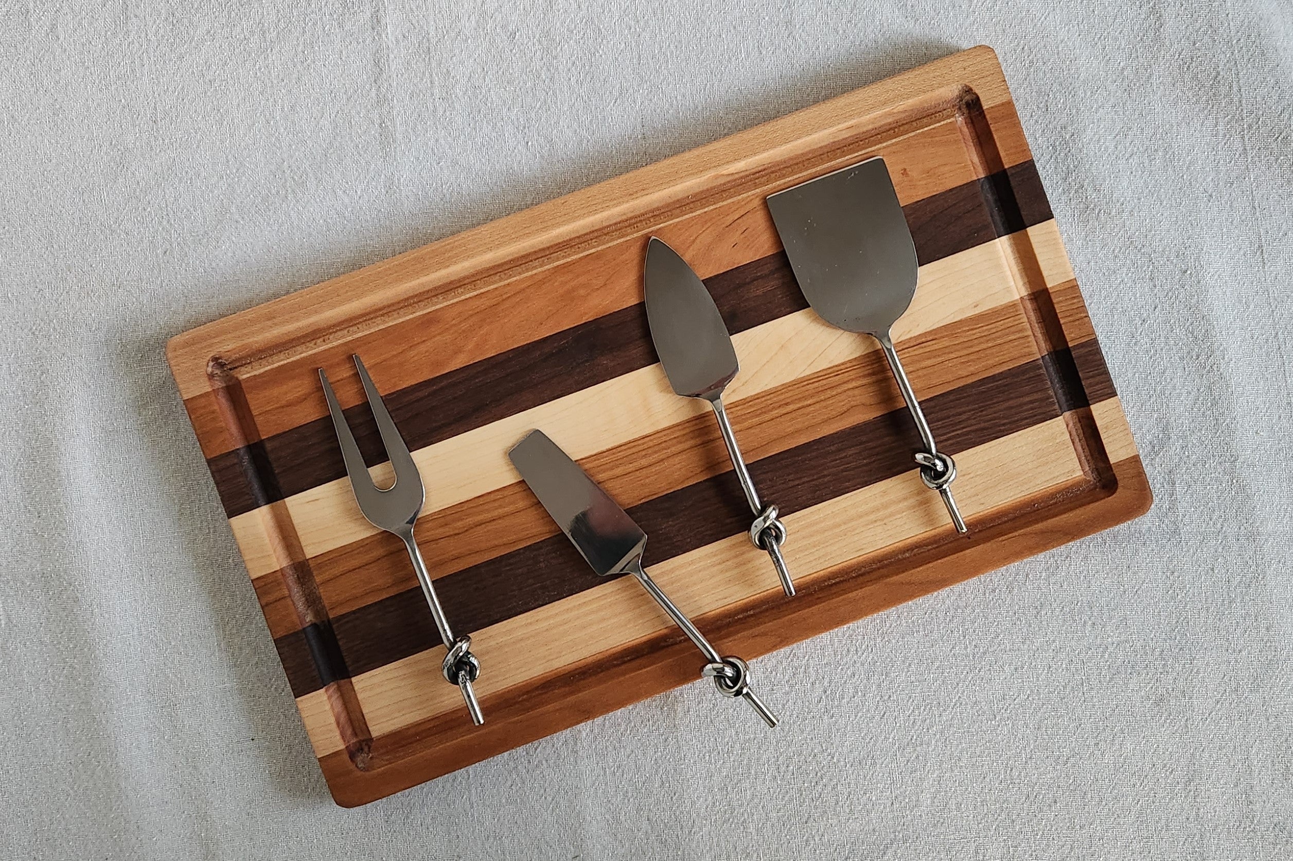 Personalized Charcuterie Board Set with Cheese Knives