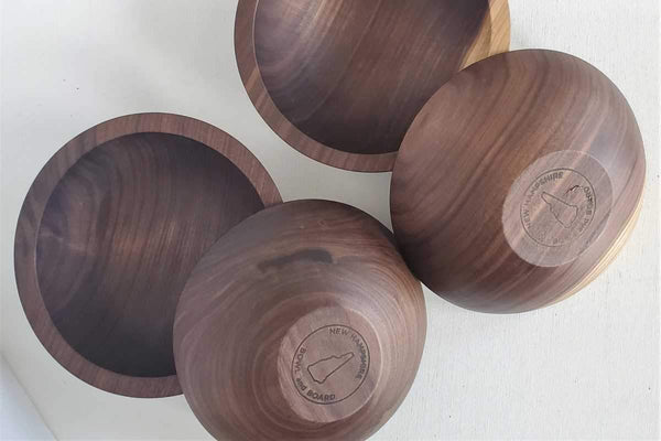 walnut wood salad bowl set
