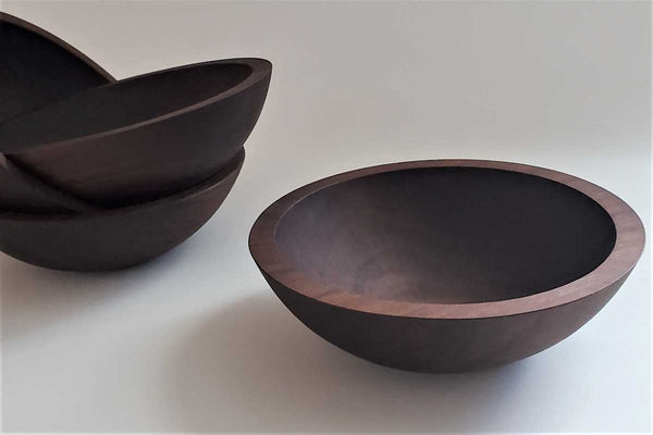 dark salad bowl set