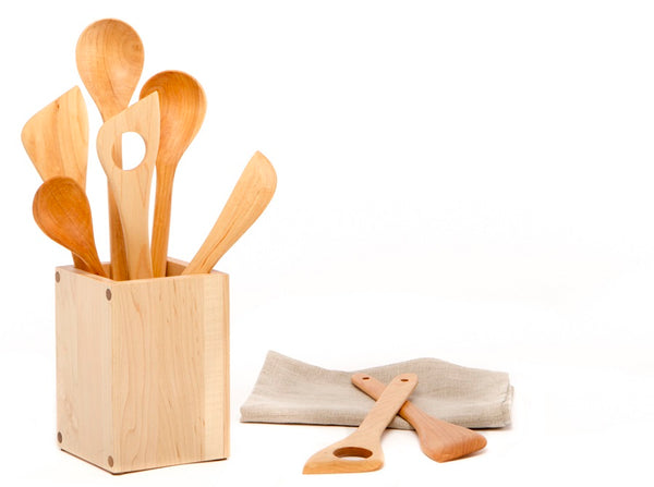 wooden kitchen utensils