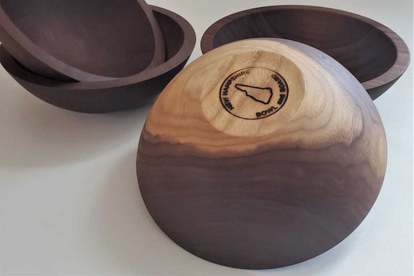 walnut serving bowls