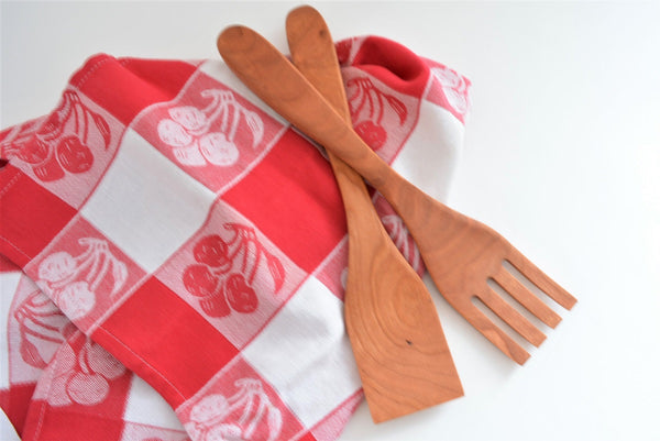 wooden salad servers