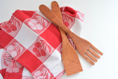 wooden salad servers