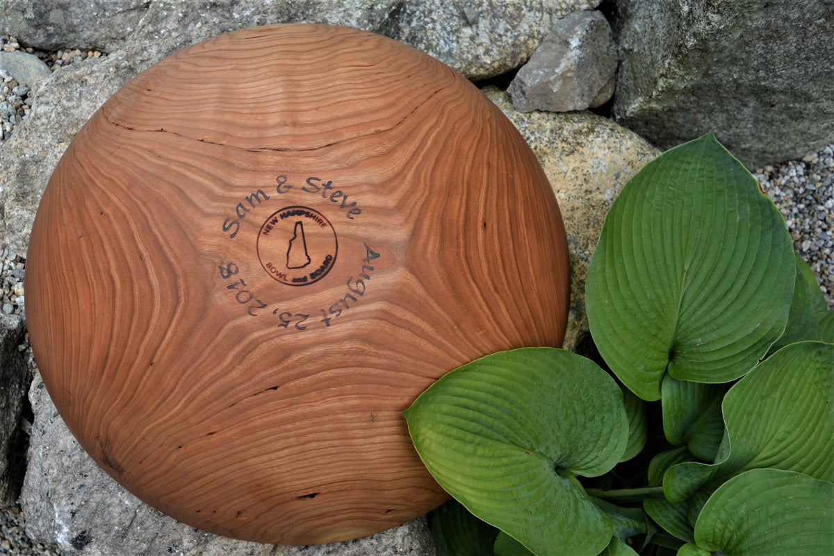 Best Wood Cutting Board Wedding Gift, NH Bowl and Board