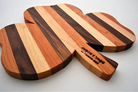 Wood Cutting Board Shamrock Shaped | New Hampshire Bowl and Board