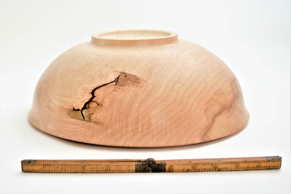 Handturned Wood Bowl with Incised Rim | New Hampshire Bowl and Board