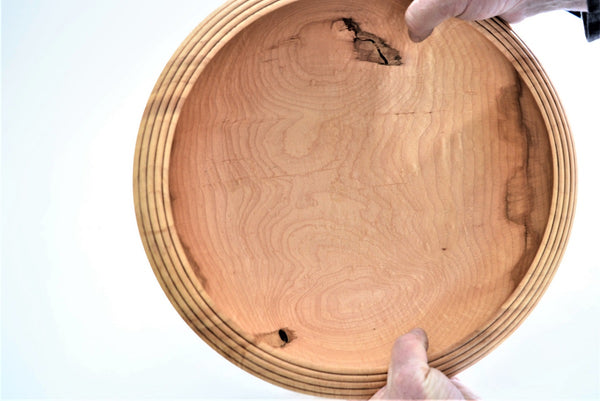 Handturned Wood Bowl with Incised Rim | New Hampshire Bowl and Board