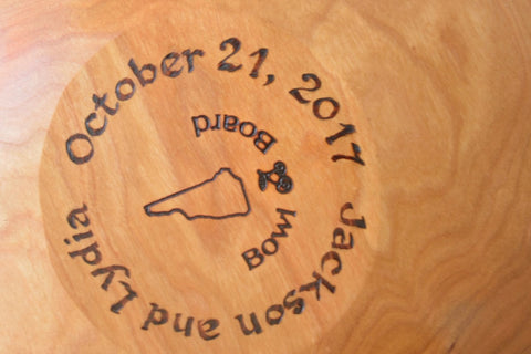 big wood bowl wedding gift